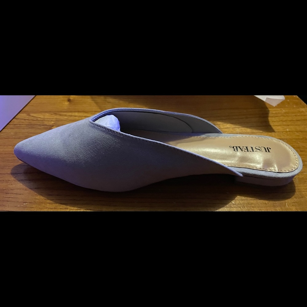 Just Fab Gray Slip on Shoes Size 9 1/2 New